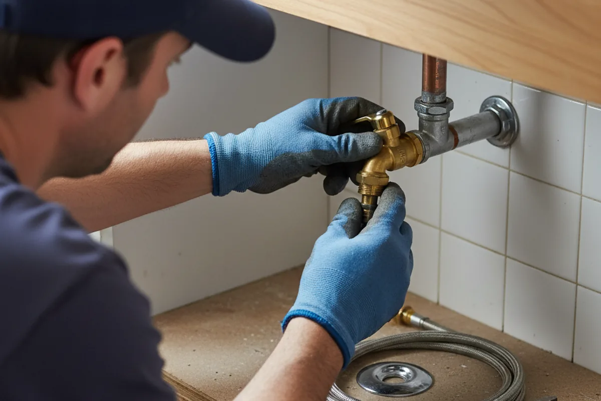 Shutoff valve and fitting work during Repiping in Lake Dallas